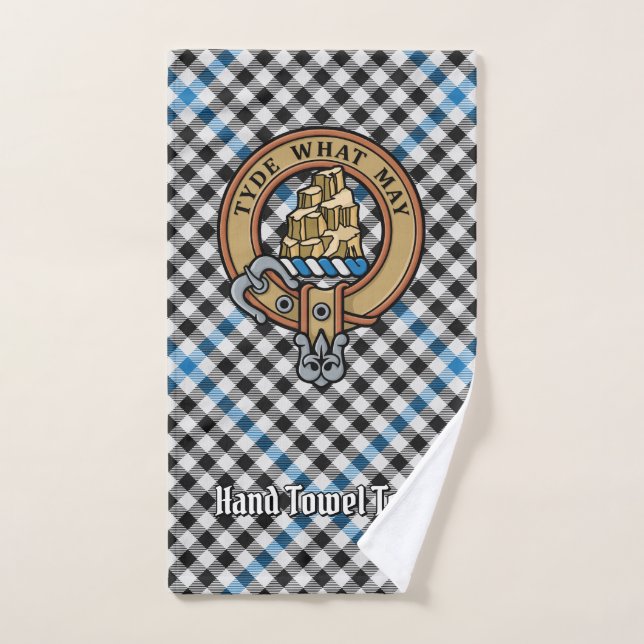 Clan Haig-Wappen über Karo-Tartan Badhandtuch Set (Handtuch)