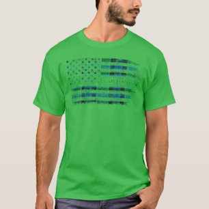 Clan Haldane Scottish tartan, USA Flaggenkilometer T-Shirt