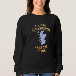 Clan Halkerston Scottish Motto Wappen Sweatshirt
