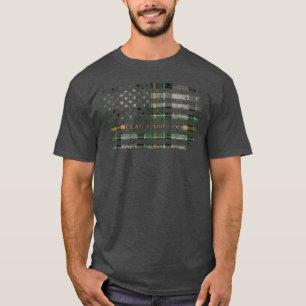 Clan Hamilton, Brandon, schottische tartan US-Flag T-Shirt