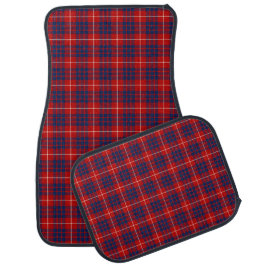 Clan Hamilton Bright Red und Royal Blue Tartan Automatte