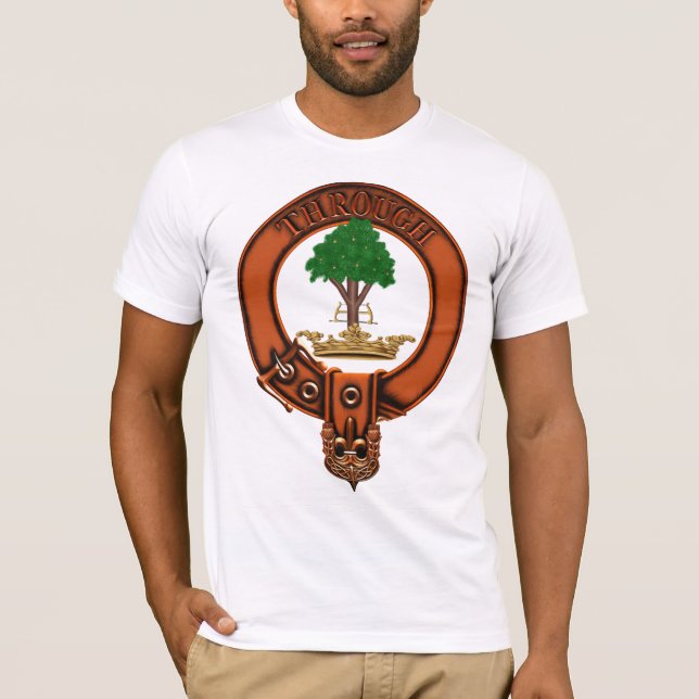 Clan-Hamilton Familienwappen und Targe T-Shirt (Vorderseite)