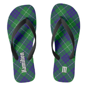 Clan Hamilton Hunting Tartan Flip Flops