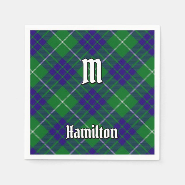 Clan Hamilton Hunting Tartan Napkins Serviette (Vorderseite)