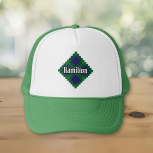 Clan Hamilton Hunting Tartan Trucker Hat Truckerkappe