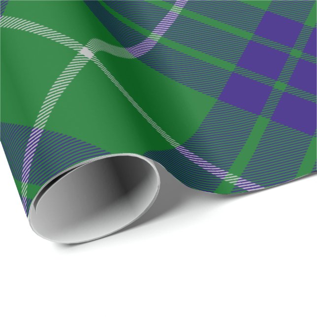 Clan Hamilton Hunting Tartan Wrapping Paper Geschenkpapier (Rolleneckpunkt)