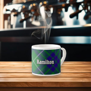Clan Hamilton Jagd Tartan Espresso Cup Espressotasse