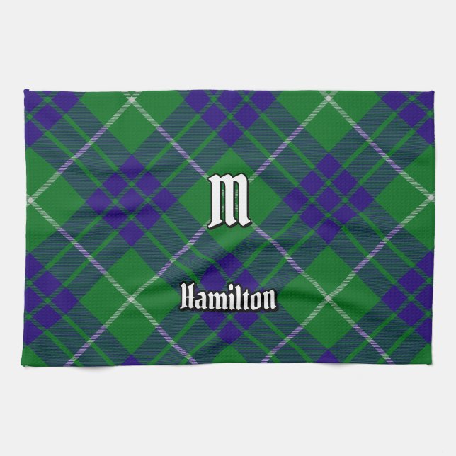 Clan Hamilton Jagd Tartan Küchentuch (Horizontal)