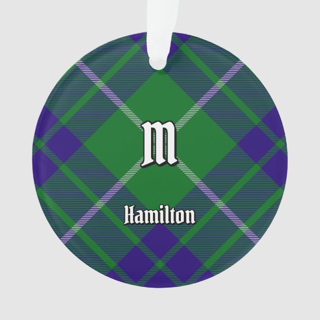 Clan Hamilton Jagd Tartan Ornament (Vorderseite)