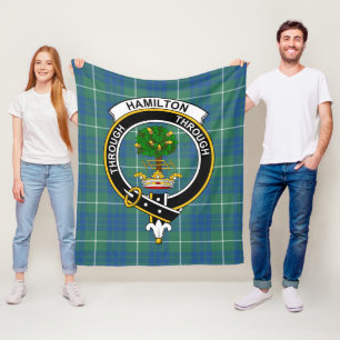 Clan Hamilton Junting Ancient Tartan Kariert Fleecedecke