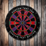 Clan Hamilton Red Tartan Dart Board Dartscheibe<br><div class="desc">Clan Hamilton traditioneller roter Tartan mit modernen Farben. Nahtloses Muster. Zwei benutzerdefinierte Textbereiche auf dem äußeren Ring.</div>