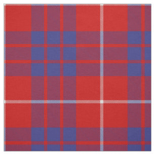 Clan Hamilton Red Tartan Fabric Stoff