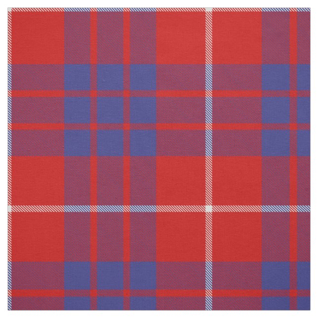 Clan Hamilton Red Tartan Fabric Stoff (Muster)
