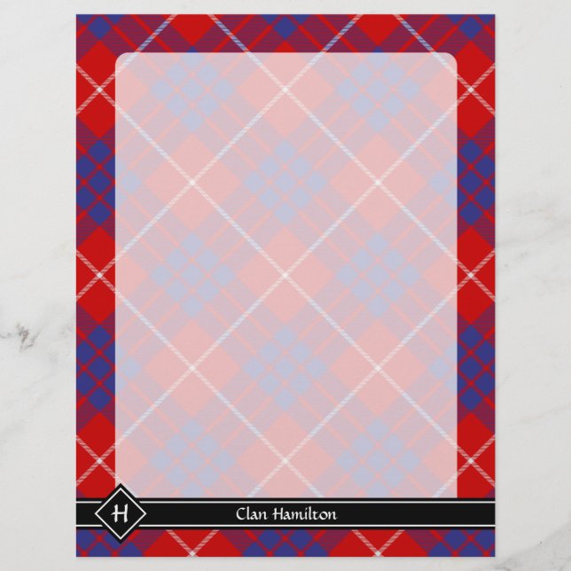 Clan Hamilton Red Tartan Flyer (Vorne)