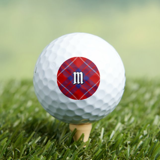 Clan Hamilton Red Tartan Golf Balls Golfball (Insitu T-Shirt)