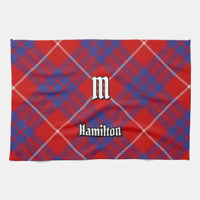 Clan Hamilton Red Tartan Küchentücher (Horizontal)