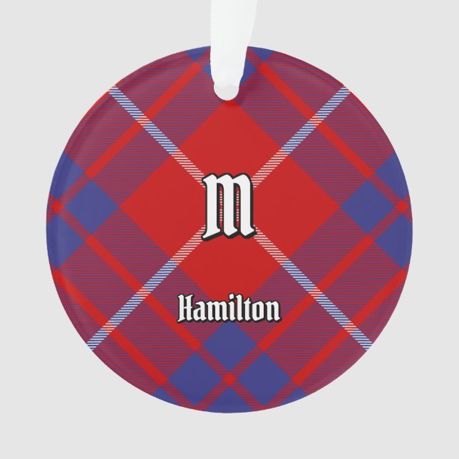 Clan Hamilton Red Tartan Ornament (Vorderseite)