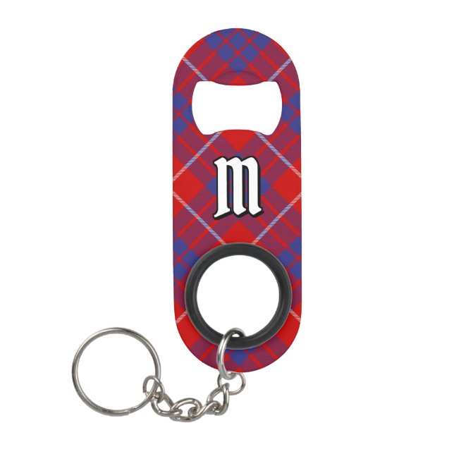 Clan Hamilton Red Tartan Schlüsselanhänger Bottle  Mini Flaschenöffner (Vorderseite)