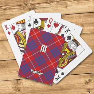 Clan Hamilton Red Tartan Spielkarten
