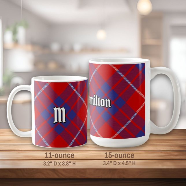 Clan Hamilton Red Tartan Tasse (Von Creator hochgeladen)