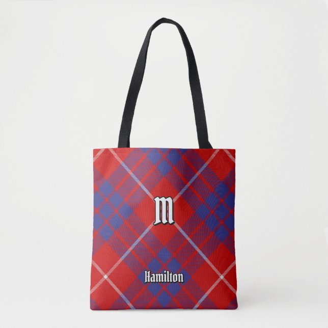 Clan Hamilton Red Tartan Tote Bag (Vorderseite)