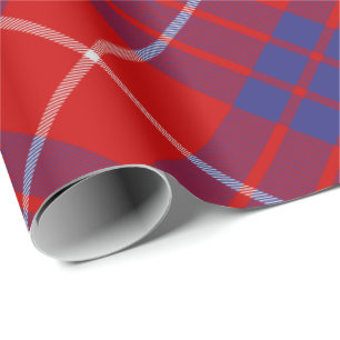 Clan Hamilton Red Tartan Wrapping Paper Geschenkpapier