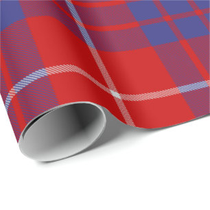 Clan Hamilton Red Tartan Wrapping Paper Geschenkpapier