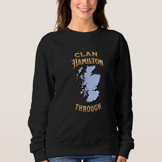 Clan Hamilton Scottish Motto Wappen Sweatshirt (Vorderseite)