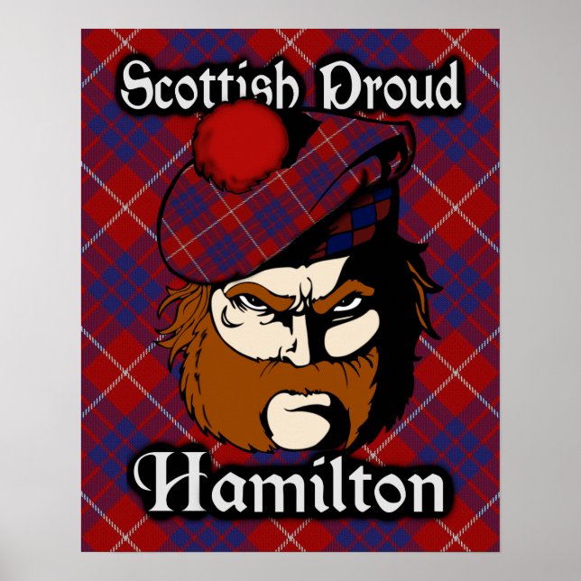 Clan Hamilton Scottish Tartan Poster (Vorne)