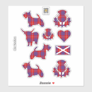 Clan Hamilton Tartan Sticker
