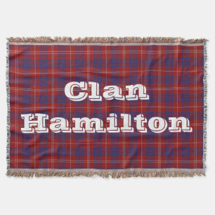 Clan Hamilton Tartan Throw Decke
