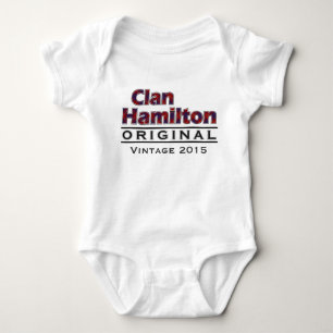 Clan Hamilton Vintage - personalisiere dein Geburt Baby Strampler