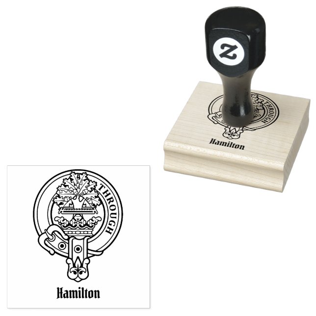 Clan Hamilton Wappen Rubber Briefmarke Gummistempel (Stempel)