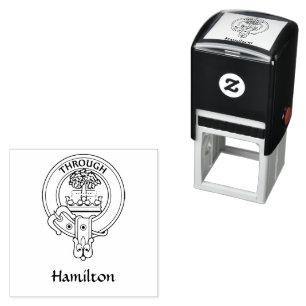 Clan Hamilton Wappen Rubber Briefmarke Permastempel