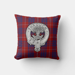 Clan Hamilton Wappen & Tartan Kissen