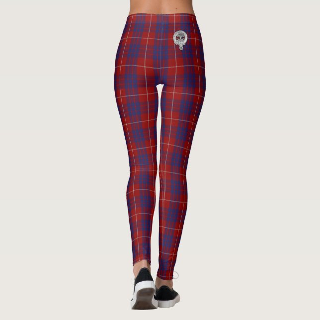 Clan Hamilton Wappen & Tartan Leggings (Rückseite)