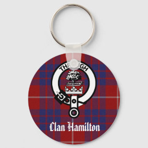Clan Hamilton Wappen & Tartan Schlüsselanhänger