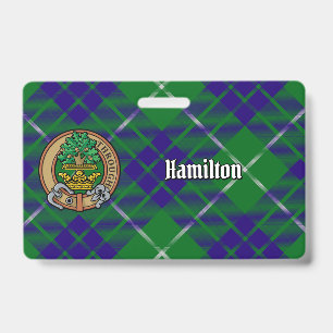 Clan Hamilton Wappen über Hunting Tartan Ausweis