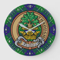Clan Hamilton Wappen über Jagd Tartan