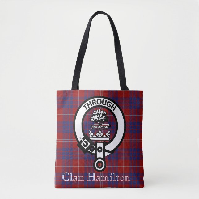 Clan Hamilton Wappen und Tartan (Vorderseite)