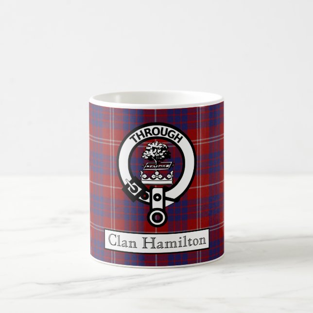 Clan Hamilton Wappen und Tartan II Kaffee Tasse (Mittel)