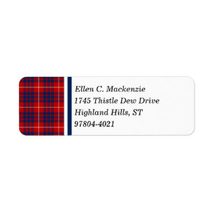 Clan-Hamiltonrotund -KÖNIGSBLAUScottishTartan