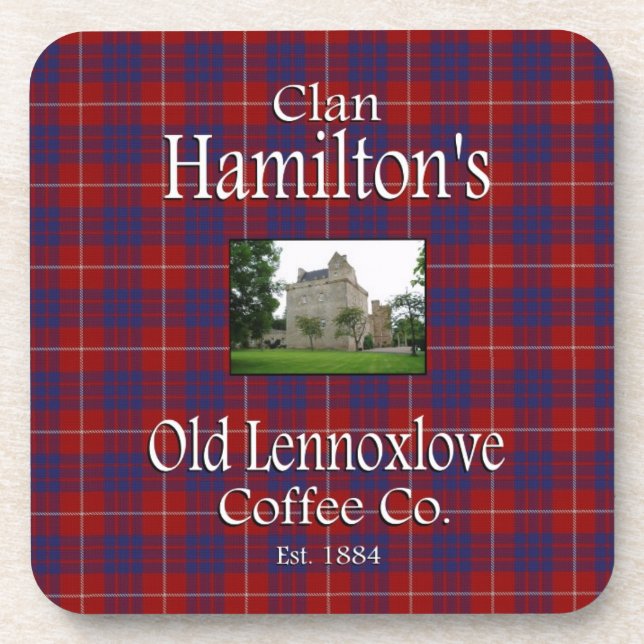 Clan Hamiltons Old Lennoxlove Coffee Co. Getränkeuntersetzer (Vorderseite)