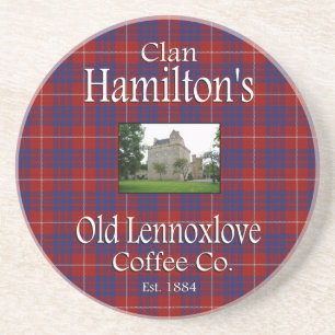 Clan Hamiltons Old Lennoxlove Coffee Co. Untersetz Sandstein Untersetzer