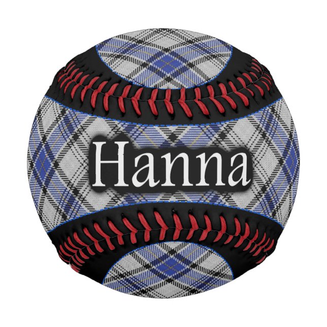 Clan Hannay Hanna Scottish Tartan Baseball (Vorderseite)