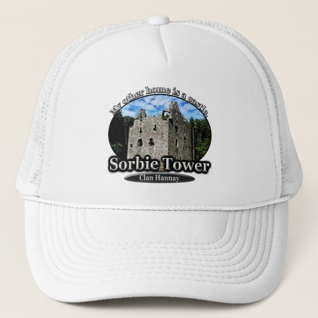 Clan Hannay Sorbie Tower Castle Scotland Truckerkappe (Vorderseite)