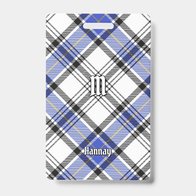 Clan Hannay Tartan Ausweis (Vorderseite)