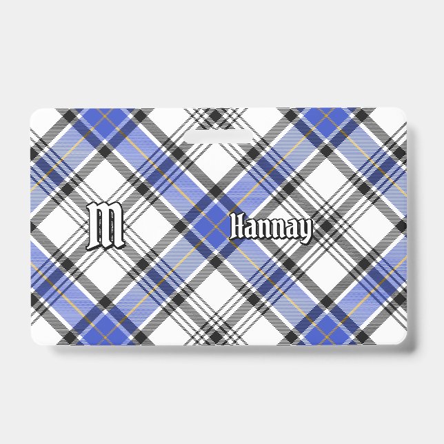 Clan Hannay Tartan Ausweis (Vorderseite)