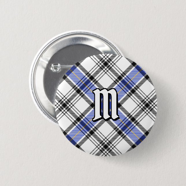 Clan Hannay Tartan Button (Vorne & Hinten)