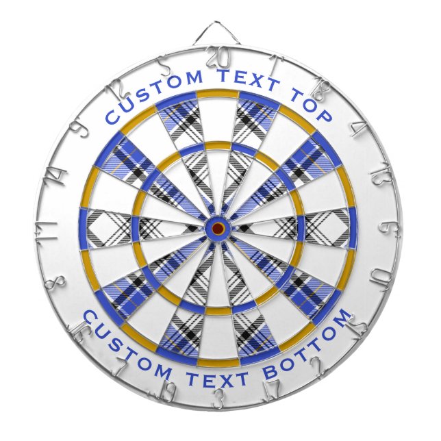 Clan Hannay Tartan Dartscheibe (vorne)